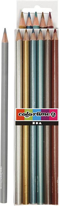Produktbild Creativ Company Driehoekige Kleurpotloden - Metallic, 6st. (Metallic-Farben, 6 x)