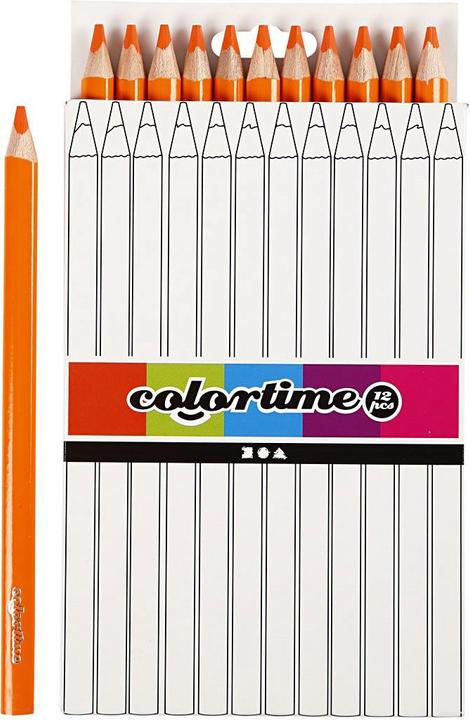 Produktbild Creativ Company Driehoekige Jumbo Kleurpotloden - Oranje, 12st. (Orange, 12 x)