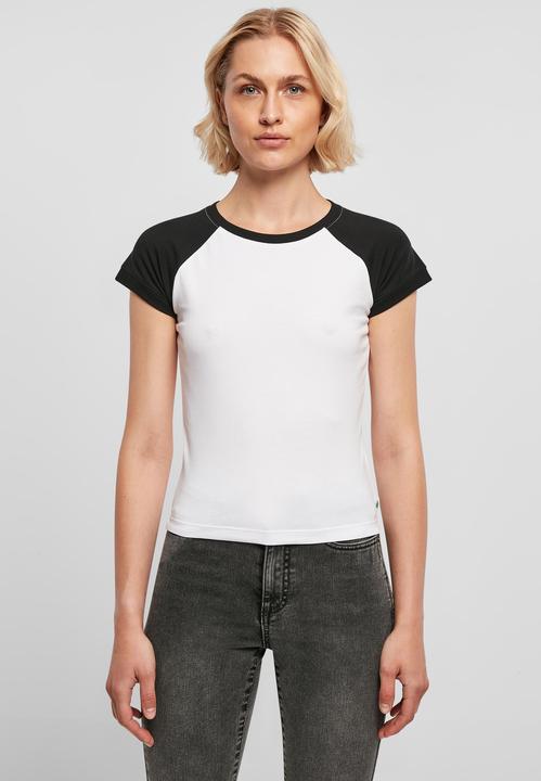 Image du produit Urban Classics Tee-shirt de base-ball rétro pour femmes Organic Stretch Short (4XL)