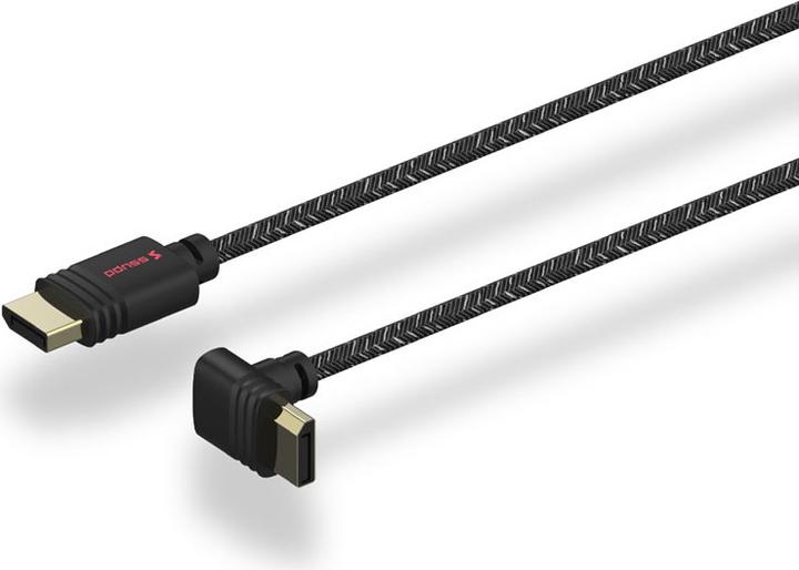 Actual product image Ssupd DisplayPort cable, angled (2 m, DisplayPort)