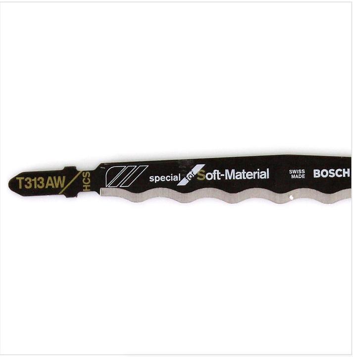 Image du produit Bosch Professional Zubehör Lame de scie sauteuse PRO Soft Material T313AW, 152 mm, 3 pcs.
