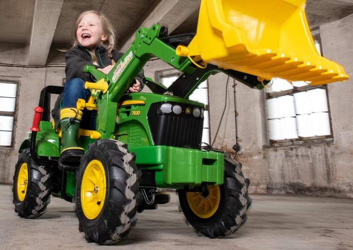 Produktbild Rolly Toys Trettraktor John Deere 7930 mit Frontlader + Mulde, FlÃ¼sterlaufreifen