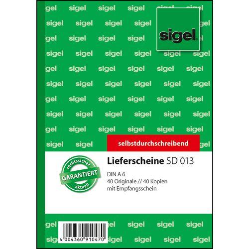 Actual product image Sigel Form book "Delivery note with receipt", A6, SD (40 x)