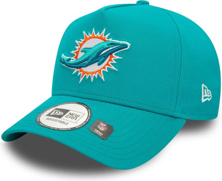 Actual product image New Era E-Frame Trucker Cap - NFL Miami Dolphins Aqua
