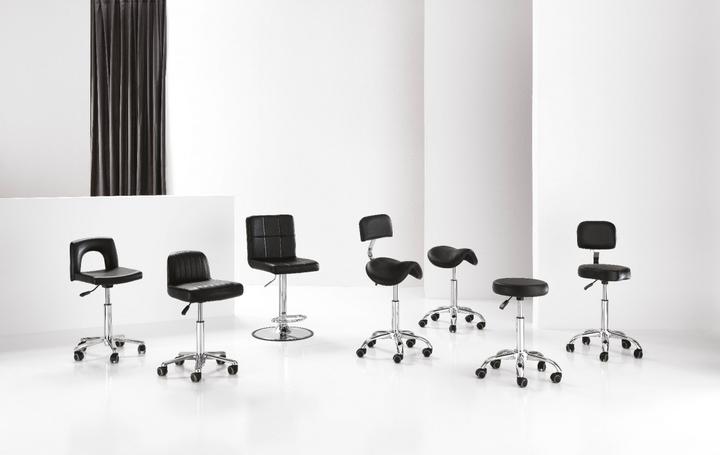 Produktbild XanitaliaPro Schneidestuhl Arbeitsstuhl Rollhocker