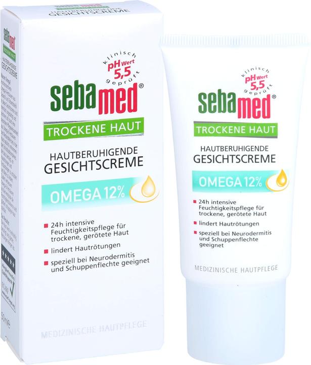 Actual product image Sebamed Dry Skin Omega 12% Face Cream, 50 ml CRE (50 ml, 24h cream)