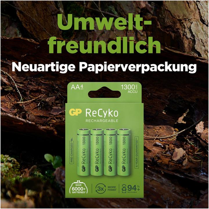 Image du produit GP Batteries ReCyko (4 pcs, AA, 1300 mAh)
