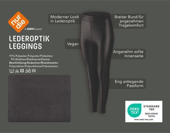 Produktbild Nur Die Leggings Lederoptik