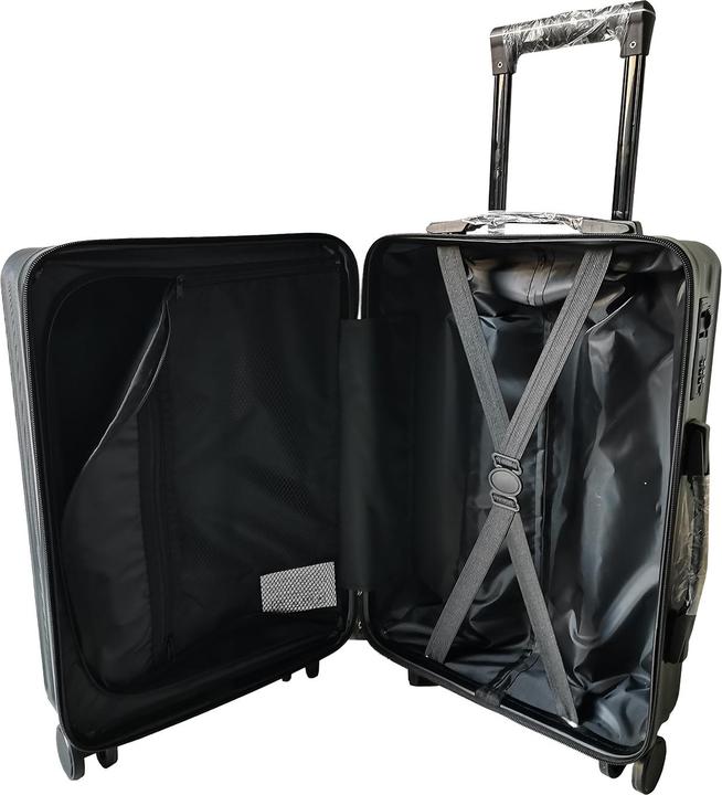 Produktbild NTK-Collection Hartschalenkoffer 2er-Set Leandra Schwarz (80 l, M (50 - 90l), L (90 - 115l))