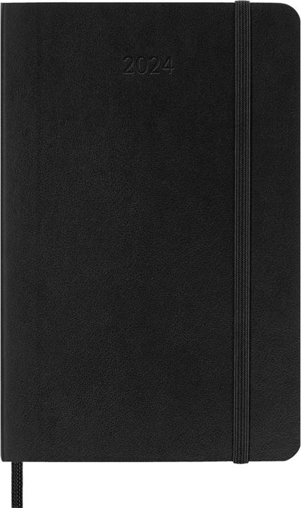 Produktbild Moleskine 12 Monate Monats Notizkalender 2024, Pocket/A6, Schwarz (A6, Englisch)