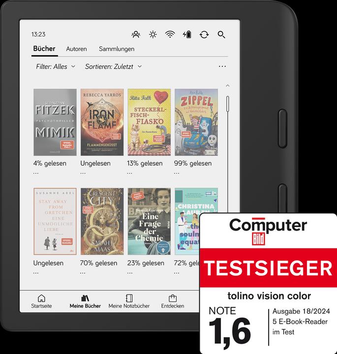Actual product image tolino Vision Colour (7", 32 GB, Black)