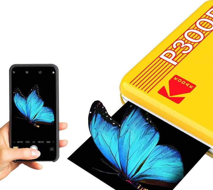Productafbeelding Kodak Mini 3 Retro P300ry60 Draagbare Instant Fotoprinter Bundel 3x3 Geel (Direct thermisch, Kleur)