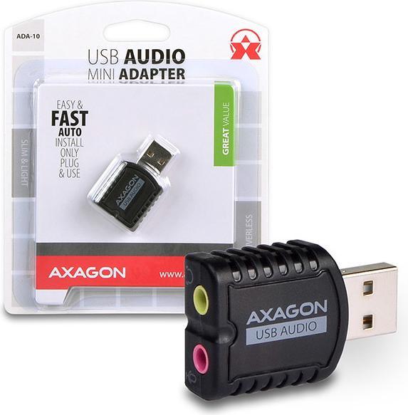 Actual product image Axagon ADA-10 - 16 Bit - 93 dB - USB (USB)