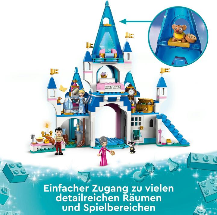 Produktbild LEGO Cinderellas Schloss (43206, LEGO Disney)
