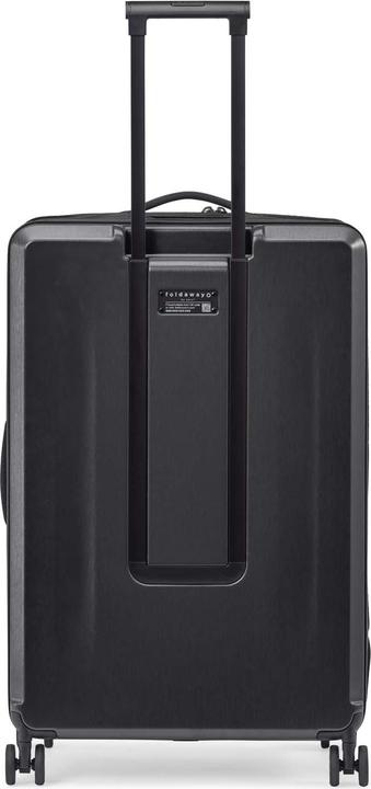 Actual product image Senz Senx Foldable Large Check In Trolley, 95L, Pure Black (95 l)