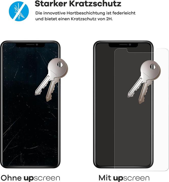 Produktbild upscreen Schutzfolie Displayschutz Displayschutzfolie Folie Klar antibakteriell (1 Stück, Apple iPhone 13)
