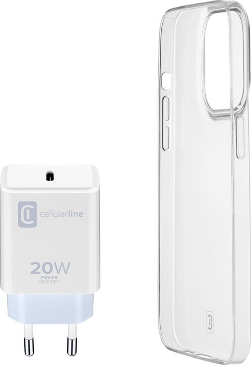 Actual product image Cellularline Charger Kit with Case (Apple iPhone 14)