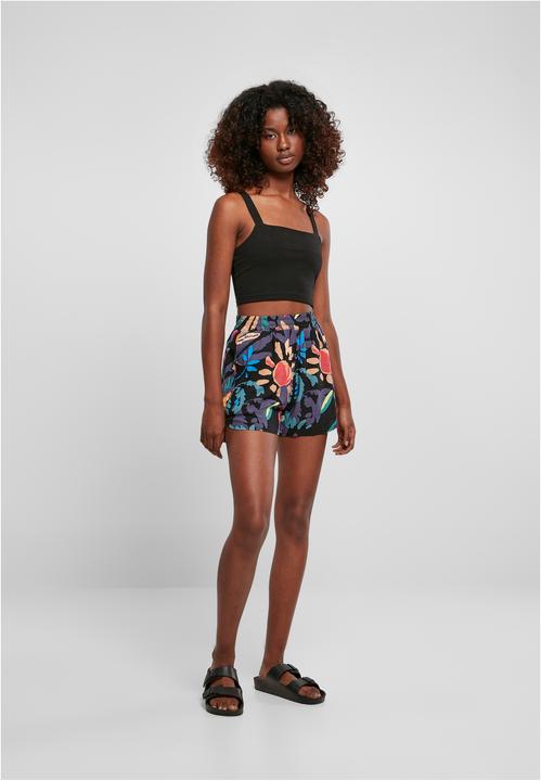 Actual product image Urban Classics Ladies AOP Viscose Resort Shorts - 6330 (5XL)