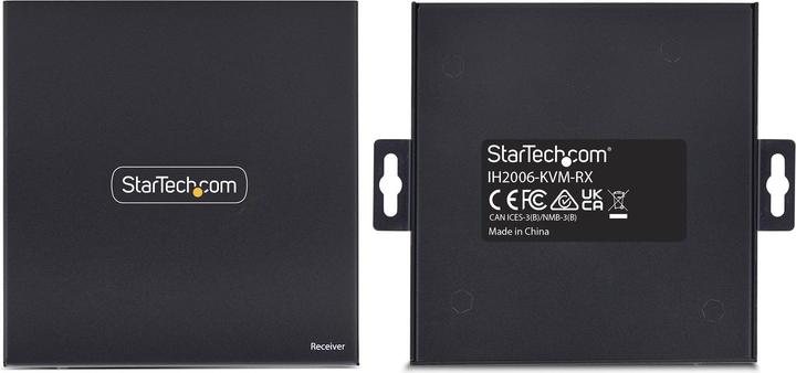 Actual product image StarTech .com IH2006-KVM-RX, Receiver, Kabelgebunden, 3840 x 2160 Pixel, 60 Hz, Schwarz, Metall