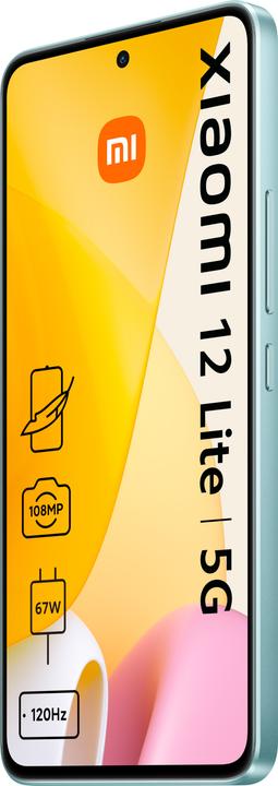 Produktbild Xiaomi 12 Lite 5G (128 GB, Lite Green, 6.55", Dual SIM, 108 Mpx, 5G)