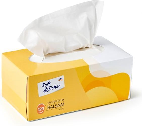 Immagine prodotto dm Soft&Sicher Scatola di fazzoletti Balsam a 4 strati