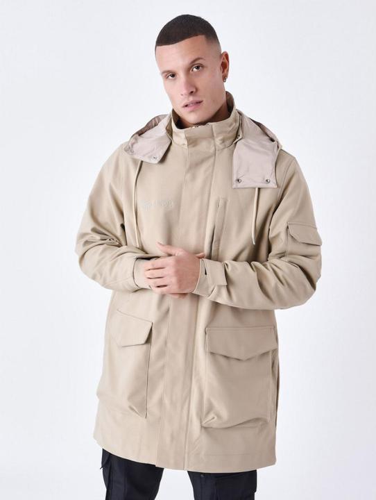 Produktbild Project X Paris Lange Steppjacke mit Taschen (S)