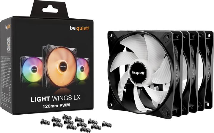 Productafbeelding be quiet! LIGHT WINGS LX 120mm PWM Triple-Pack (120 mm, 3 x)