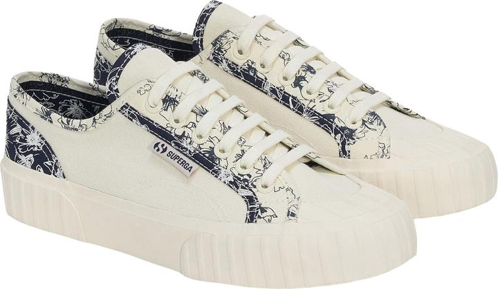 Superga Sneaker 2630 Gestreifte gezeichnete Blumen (42)