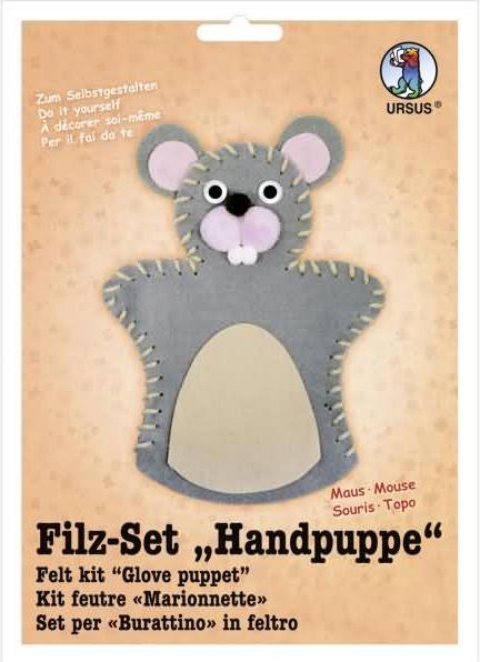 Actual product image Magni Felt set hand puppet mouse
