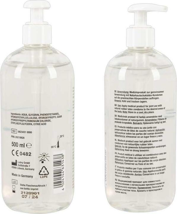 Nutritional values and ingredients Just Glide Anal (500 ml)