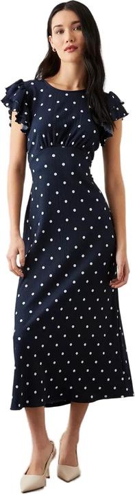Dorothy Perkins Womens/Ladies Empire Spotted Ruffle Midi Dress