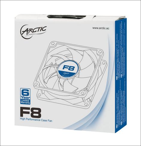 Produktbild Arctic F8 Gehäuselüfter (80 mm, 5 x)