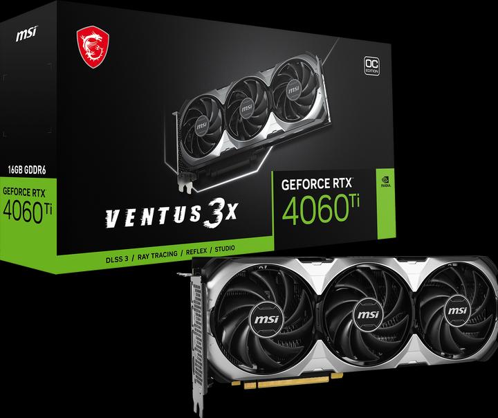 Immagine prodotto MSI RTX 4060 TI 16GB Ventus 3X OC (16 GB)