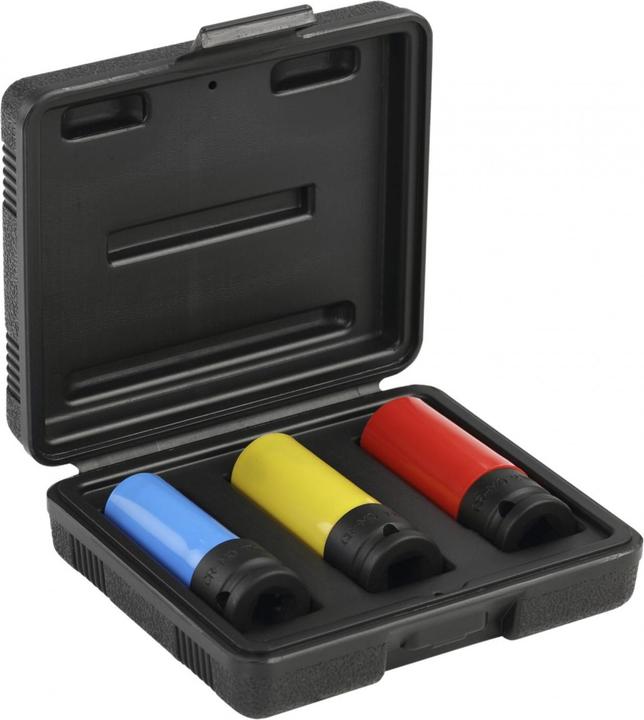 Actual product image Gedore Red Power spanner socket set 1/2 with protective sleeve 17. 19 & 21 mm (19 mm, 21 mm, 18 mm, 17 mm, 20 mm)