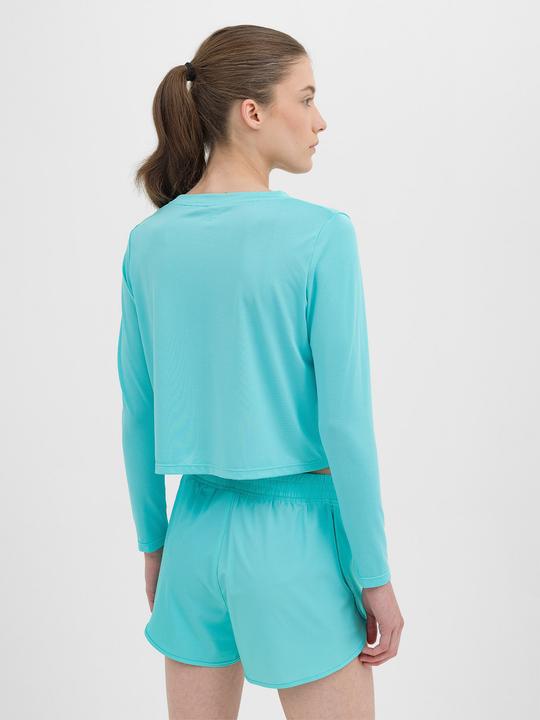 Actual product image 4F Koszulka damska longsleeve F218 niebieska 4FWSS24TFLOF218 33S M (M)