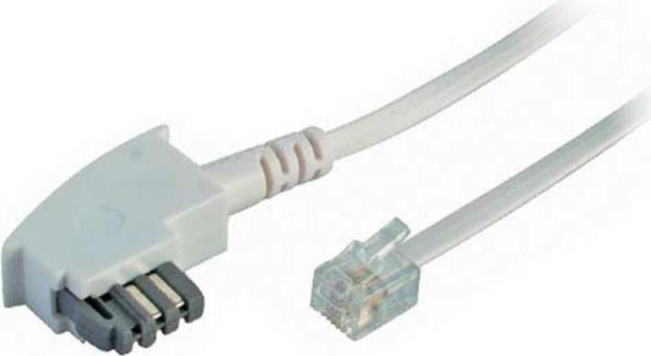 Produktbild Shiverpeaks S/CONN maximum connectivity Telefonanschlusskabel-TAE N-Stecker auf Westernstecker 6/4, weiß, 6,0m