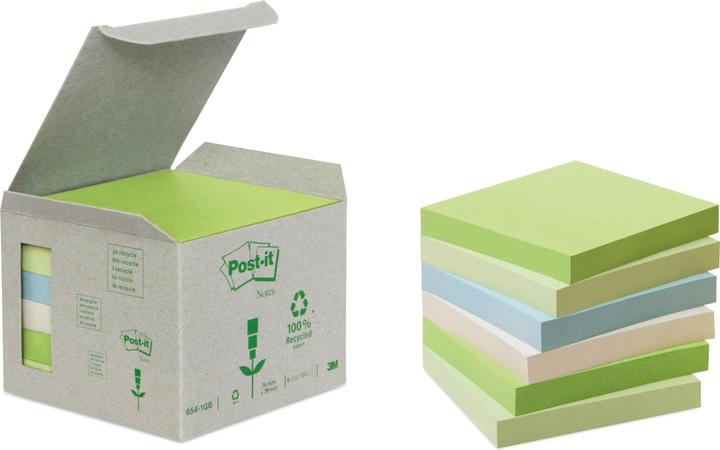 Post-it Recycling Notities (76 x 76 mm)
