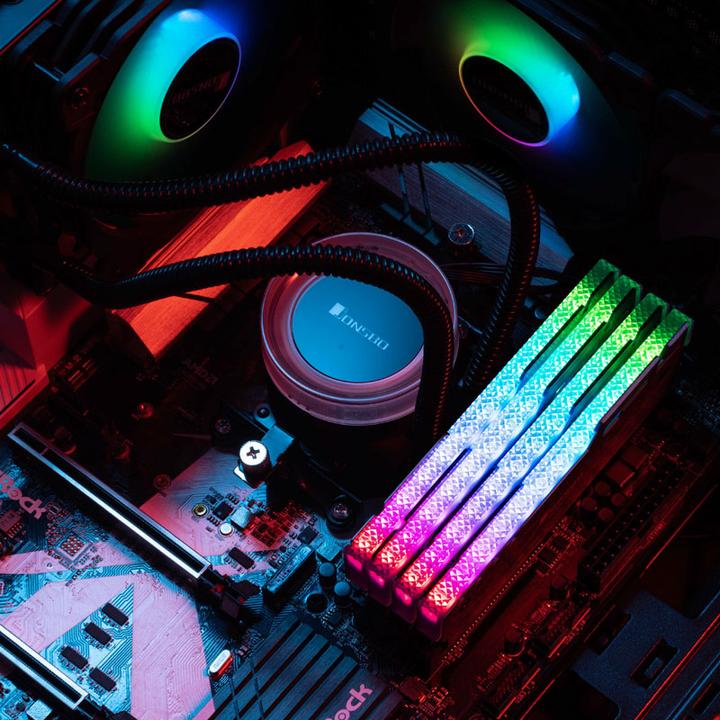 Actual product image Jonsbo NC-3 2x ARGB-RAM cooler