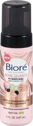 Actual product image Biore Rose Quartz + Charcoal Gentle Marshmallow Cleanser 5oz 147ml (Foam, 147 ml)