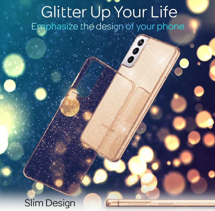 Productafbeelding Nalia Het duidelijke geval van de schitteren silicone mobiele telefoon (Samsung Galaxy S22+)