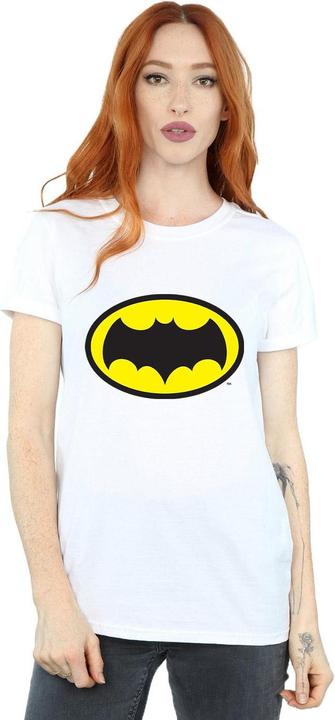 Immagine prodotto Maglietta Boyfriend in cotone con logo della serie TV di Batman donna/donna (XXL)