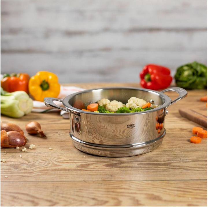 Actual product image Kuhn Rikon Steaming attachment with side handle Ø 20 cm (20 cm, Metal)