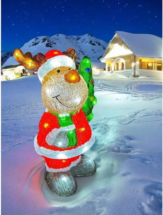 Image du produit Dameco LED Outdoor Acryl Rentier 16 cm x 18