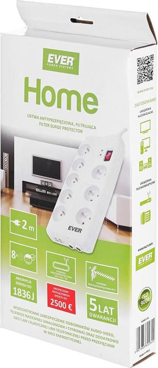 Productafbeelding Ever T/LZ05-HOM019/0000 Listwa filtrujaca Home (8 x, 2 m)