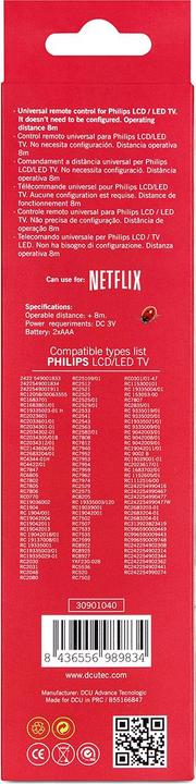 Produktbild DCU Tecnologic TV Remote Control For Philips (Infrarot)