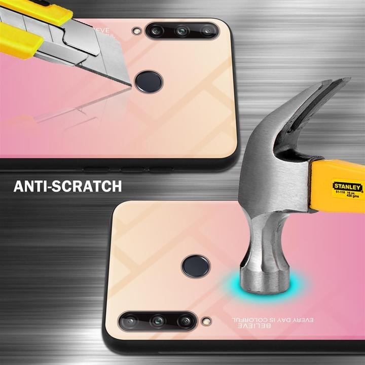 Produktbild Cadorabo TPU 2 Farben Glas Cover (Huawei P40 Lite E)