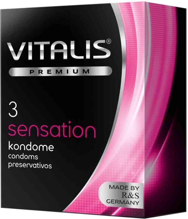 Image du produit Vitalis PREMIUM "Sensation" 3 préservatifs incroyablement stimulants avec effet 3 en 1 (3 pcs)