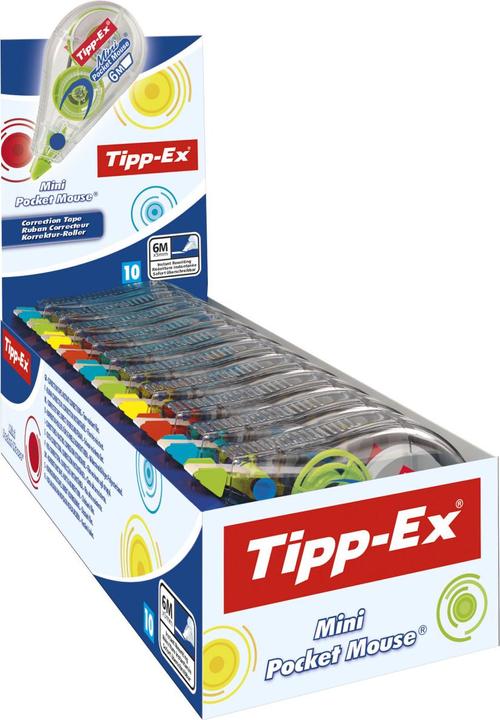 Produktbild Tipp-Ex Korrekturroller Mini Pocket Mouse 5 mm, 10 Stück
