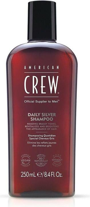 American Crew Hair &amp Body Daily Silver Shampoo 250ml (250 ml, Flüssiges Shampoo)