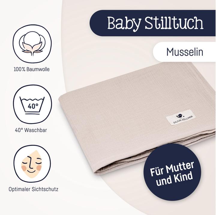 Produktbild Julius Zöllner Stilltuch Musselin Sand